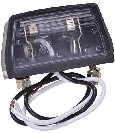 Filmer 36516 Kennzeichenleuchte mit Glühlampe und Kabel, 12 V