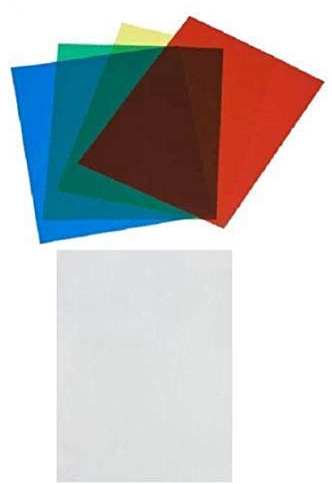 240 Micron Coloured & Clear A4 Transparent Acetate Sheets (1, Yellow)