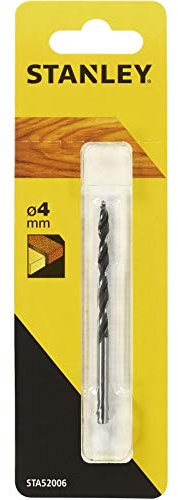 STANLEY STA52006-QZ - Broca de acero al cromo-vanadio para madera con punta centradora ø 4.0 mm.