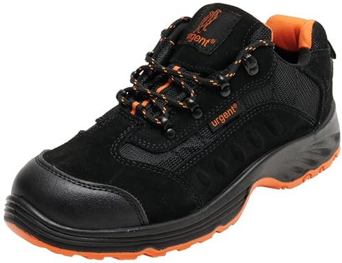Arbeitsschuhe Sicherheitsschuhe URGENT 210 S1, Schwarz / Orange, 39 EU