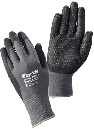 fortis Handschuh Fitter Maxx Plus, Größe 10 (Arbeitshandschuh Nitrilhandschuh Schutzhandschuh Arbeitshandschuhe Arbeitsschutzhandschuhe Feinmechanikerhandschuhe Mechanikerhandschuhe)