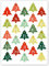 Weihnachtsbaum-Sticker Set DIY I 24 Adventskalender-Zahlen-Aufkleber zur Gestaltung von Geschenken I Weihnachtsaufkleber Geschenk-Aufkleber dv052