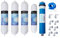 Depurtek | 5-stufige Umkehrosmose-Membran & 4 Filter In-Line | 50 GPD TFC | Vor-/Nachfilter | Universell kompatibel Sailboat Idrania | Osmose Trinkwasser Hahn .