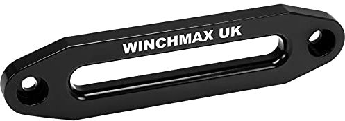 WINCHMAX Large Aluminium Hawse Fairlead. Gloss Powder Coated for Durability with Laser Etched UK Logo. CNC Milled from Single Aircraft Grade Aluminium Billet.