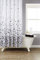 KAV Rideau de Douche Gris mosaïque avec 12 Crochets – Tissu Polyester Durable Lavable en Machine avec propriétés hydrofuges – Parfait pour Votre décoration de Salle de Bain 180 cm x 180 cm
