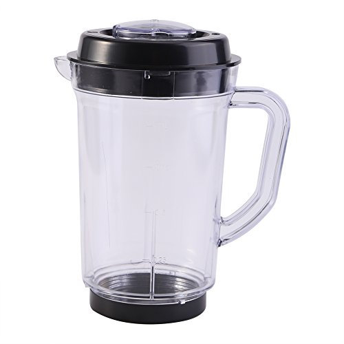 Zerodis Juicer Cup 1000ml Transparent Plastic Replacement Magic Bullet Pitcher Measuring Cup