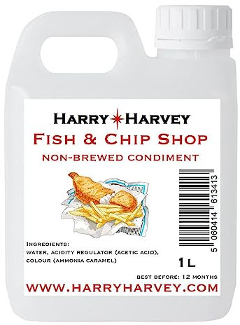 Fish & Chip Shop Style Non-Brewed Condiment 1L, refill pack for vinegar bottle- Chippy