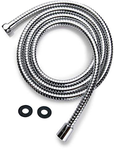 Tuyau de douche ZOTTI 1m - Tuyau de douche de rechange en acier inoxydable - Étanche et anti-pliage - Raccord standard universel - Résistance haute pression - Remplacement facile à faire soi-même