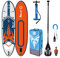 Zray DUAL Deluxe Beistelltisch, Orange/Weiß/Blau, 10'8