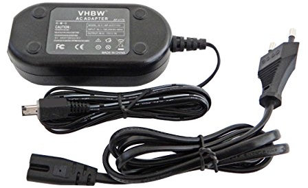 vhbw Fuente de alimentación, Cable de Corriente Compatible con JVC GR-X5US, GZ-MC500, GZ-MC500U, GZ-MC500US, GZ-MG20 cámara de vídeo, réflex, DSLR; 2 m