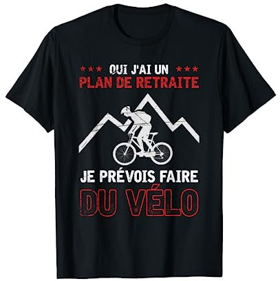 Sport Drôle Idées Cadeaux Pour Un Homme À La Retraite Vélo T-Shirt