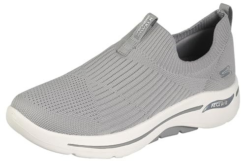 Skechers Damen Go Walk Arch Fit Iconic Sneakers, GRAU, 41 EU