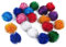 VOVIGGOL 20st 5CM Katzenbälle für Katzen Funkeln Große Größe, Glitzerkatze Pom Pom Ball Fuzzy Katzenbälle Lametta Bälle für Kätzchen Indoor (Sortierte Farbe Zufällig)