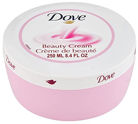 Dove Pflegende Körperpflege Gesichts-, Hand- und Körper-Schönheitscreme für normale bis trockene Hautlotion für Frauen mit 24-Stunden-Feuchtigkeit, 250 ml, 2 Stück
