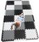 MQIAOHAM® 18 Stücke + 18 Kanten Baby puzzelmatten für Babys spielmatte Kinder puzzlematte Teppich XZ301018-101104112