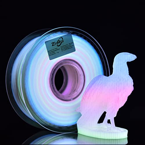 PLA-Filament 1,75 mm, 3D-Druckerfilament PLA,+/- 0,02 mm, 1 kg Spule,3D Drucker PLA Filament (Regenbogenfarben)…