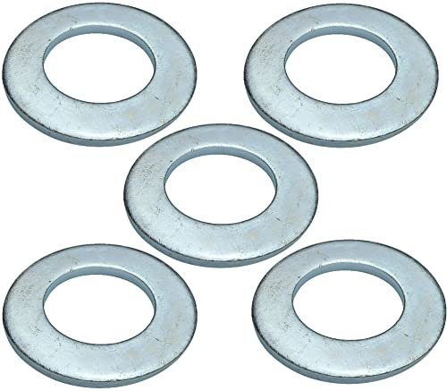 AERZETIX - C49142 - Juego de 5 Arandelas planas anchas - M27 Ø50mm H 3.8mm - en acero galvanizado - DIN 125