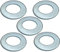 AERZETIX - C49142 - Juego de 5 Arandelas planas anchas - M27 Ø50mm H 3.8mm - en acero galvanizado - DIN 125