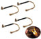 WDEC 4 Stück Wicks Zunder für Feuerstahl - Einfaches anzünden & Wasserfest - Für Lagerfeuer, Kamin oder Grill - 4 Zunderschnüren je 35cm und Metallhülse - Outdoor Ausrüstung - Tinder for Flintstones