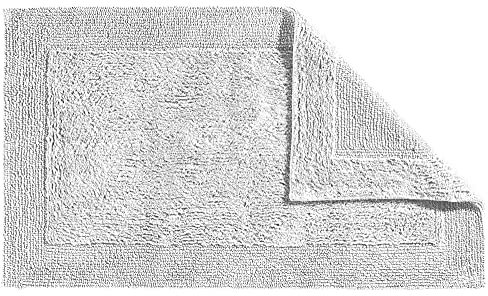 Erwin Müller Badematte, Badteppich Uni Serie Stuttgart - extra dick, hohe Saugfähigkeit, 100% Baumwolle - Größe 50x80 cm weiß