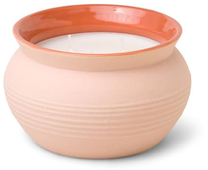Paddywax Santorini Collection Duftkerze, griechisch inspiriert, in mattem Keramikkrug, 368 g, schwarze Feige und Olivgrün