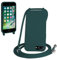 SLWYF Compatible with iPhone 6 Plus/iPhone 7/8 Plus Crossbody Lanyard Case, Liquid Silicone Protective Phone Case with Strap Adjustable Neck Cord Necklace Soft Cover for iPhone 6/7/8 Plus, Dark green