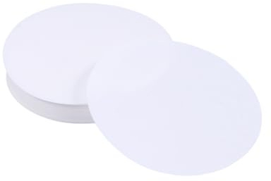 ULTECHNOVO Filterpapier Rundes Labor Filterpapier, Durchmesser 11 cm Papierscheiben mit mittlerer Durchflussrate für Chemielabore Schule Universität Anwendungen Kaffeefilter - 100 Stück