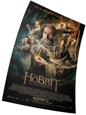 The Hobbit The Desolation of Smaug Movie Poster Größe 11 x 17(28 x 43 cm) Dekorative Rahmenloses Kunst Geschenk Leinwand Poster
