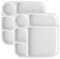 Nordic Ware Mahlzeiten-Tablett, geteilt, Weiß, 2 Stück