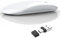 Uiosmuph G11 Mouse Wireless Ricaricabile, Mouse Senza Fili Silenzioso, 2,4 GHz con Ricevitore di Tipo C e USB per Laptop/PC/Mac/Chromebook,bianco
