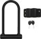 Bike Lock - Heavy Duty Bicycle U Lock Shackle and Mount Holder, for Road Bike, Electric Bike, Folding Bike, Mountain Bike Security Level 9 | Black (180 x 310mm)