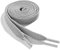 WELKOO cordones planos, cordones para zapatos duraderos, 2 pares. Colores Gris y largo (90cm x 8mm). Compatible con Nike, Adidas, Converse, Reebok, New Balance y muchos más.