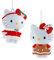 Hello Kitty Weihnachtsschmuck, offizielles Lizenzprodukt, Weihnachtskleid, Weihnachtsbaumschmuck, 2-teiliges Set