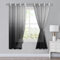 XWZO Voile Gardinen mit Ösen Vorhänge Farbverlauf Vorhang Sheer Ombre Gardinen 2 er Set für Schlafzimmer und Wohnzimmer Schlaufengardinen mit Raffhalter H175xB140cm Schwarz