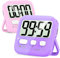 Antonki 2 Pack Digital Timer for Kids, Magnetic Countdown Kitchen Timers for Cooking, Egg, Classroom, Teacher, Exercise, Study, Oven - Battery Included