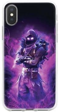 Schutzhülle transparent Design für Apple iPhone, bedruckt in Frankreich, Videospiele, Fortnite (iPhone X)