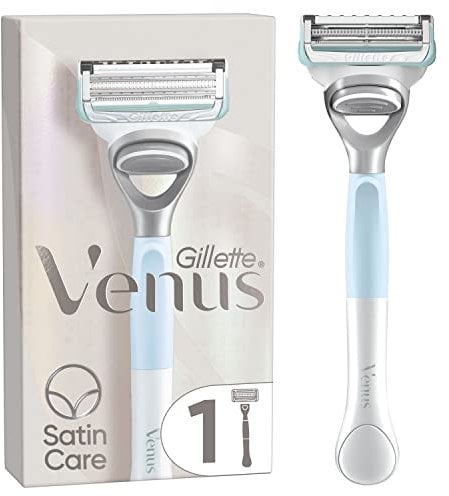Gillette Venus Pour La Peau Et Les Poils Pubiens, Rasoir Pour Femme - 1 Manche + 1 Recharge de Lames, Aide À Protéger La Zone Sensible Du Maillot De l’Irritation Du Rasoir