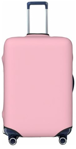GaxfjRu Housse de valise rose unie pour bagages, garde vos bagages sécurisés et élégants, housses de bagages pour valise, approuvées par la TSA, Noir , XL