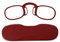 Flexsee LIGHT Bügellose Lesebrille unisex rechteckig - 5 Farben / 5 Dioptrien (ROT, 2.5, Dioptrien)