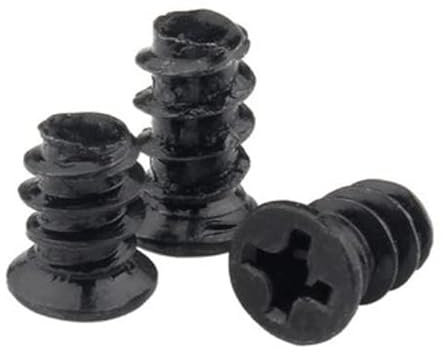 1000pcs/lot M4 M4.5 M4.8 M5 KB Computer PC Case Cooling Fan Mount Screw Heat Dissipation Screws (Color : Black zinc, Size : M4X8 1000PCS)