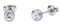 Ted Baker Sinee Mini Crystal Stud Earrings For Women (Silver/Crystal)