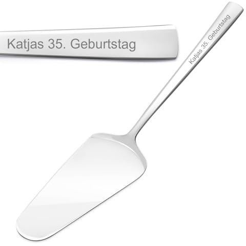 Maverton Tortenheber mit Gravur, für Frauen, zum Einzug, personalisiert | Kuchenheber aus Edelstahl, Küche Dekoration, für Torten Kuchen Muffins Pizza Quiches, zum Geburtstag