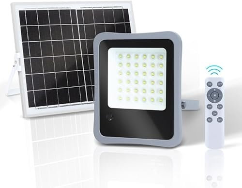 Proyector Solar LED 200W: Ilumina tu espacio exterior con energía renovable. Fácil de instalar y eficiente, ideal para jardines y eventos. Crea un ambiente acogedor y sostenible.