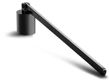 Yuannee Éteignoir à Bougie en Acier Inoxydable,Extincteur de Bougie Noir avec Long Manche Cloche pour Éteindre Les Bougies Coupe Mèche Accessoire pour Bougies Parfumées et Maison