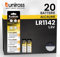 Batterie LR43 AG12 LR1142 Pile a Bottone per Orologi Termometri Digitali Giocattoli e Calcolatrici Uniross Pile Alcaline Piccole Sottili a Lunga Durata da 1,5V - 20 Batterie