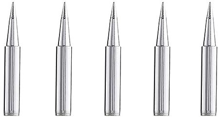 LCUVIMPEX Soldering Iron Tip Chisel Welding Tips Head ， 5Pcs 900M-T-I 900M-T-B Solder Iron Station Tool Sharp Soldering Iron Head Set(T900 B 5PCS)