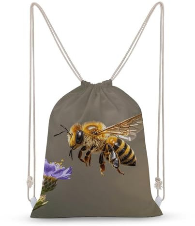 LDTVSFZQ Bee Flying Rucksack mit Kordelzug, leicht, wasserdicht, für Damen und Herren, Stil, 35 x 50 cm, Stil:, 35x50cm