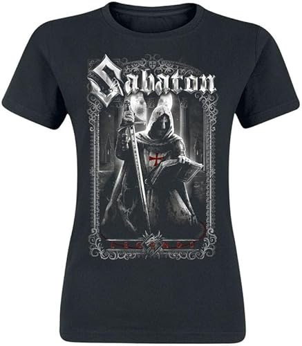 Sabatons Templars Frauen T-Shirt schwarz Band-Merch, Bands, Nachhaltigkeit