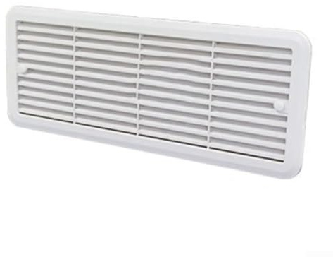 Ventola di ventilazione per camper, ventola di scarico per camper, frigorifero, griglia di montaggio 483 x 186 mm, copertura di ventilazione in ABS per camper, camper, roulotte, sistema di