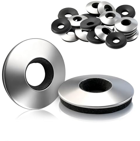 jwtyu Lot de 240 arandelas de sellado EPDM M4,8 x 14 mm con revestimiento de neopreno Arandelas de carrocería de acero inoxidable para tornillos Spengler